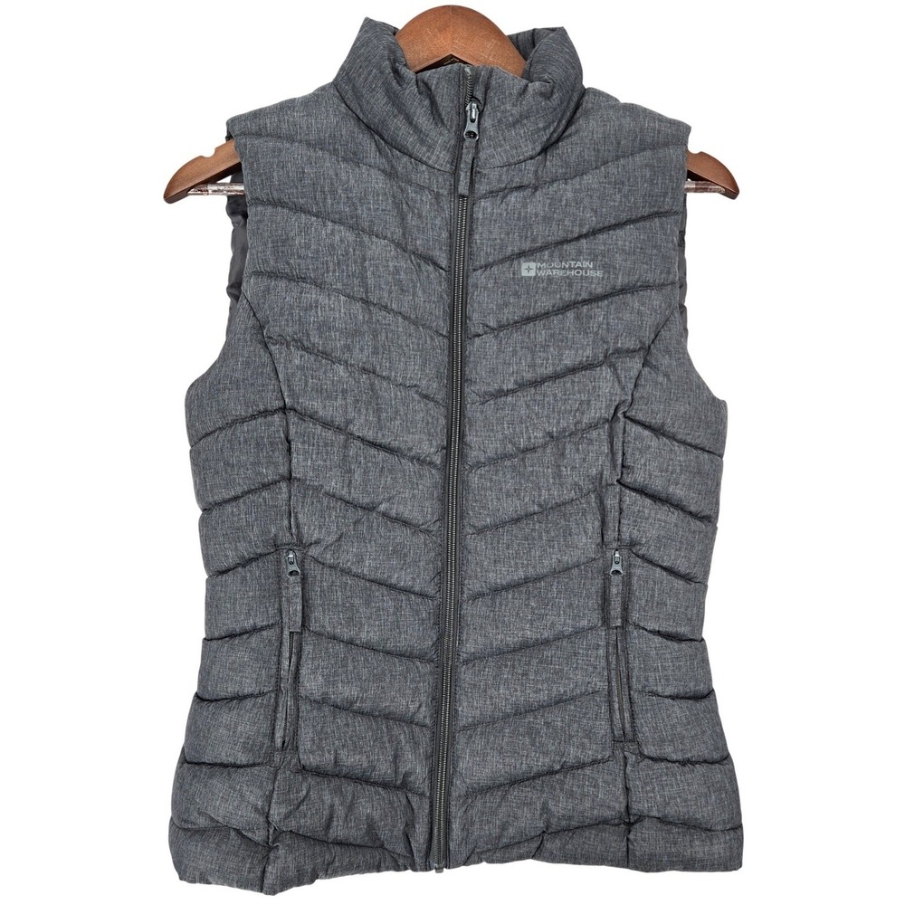 Mountain Warehouse Women's Heather Grey Quilted Puffer Vest